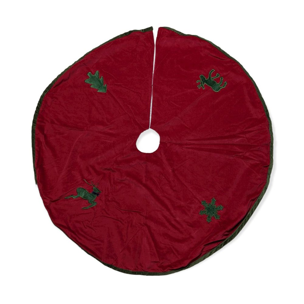 Red & Green Christmas Tree Skirt